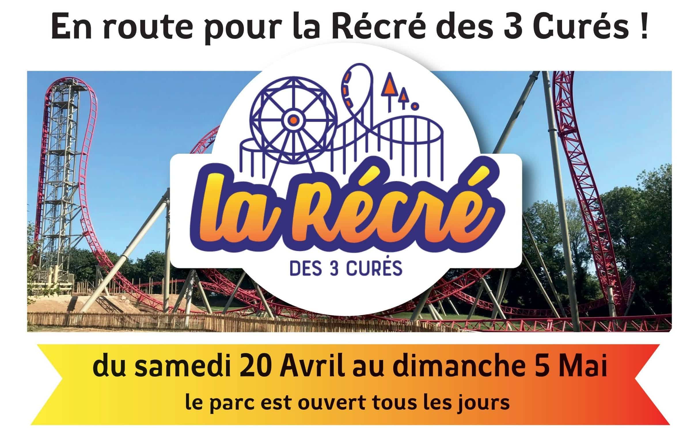 la récré des 3 curés parc d'attractions milizac